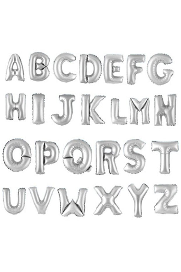 Letter t Balloon 16 Inch 40cm Silver Balloon