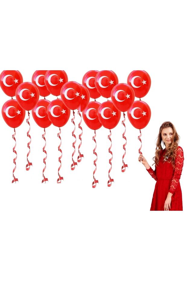 23 أبريل بالون العلم التركي 20 قطعة