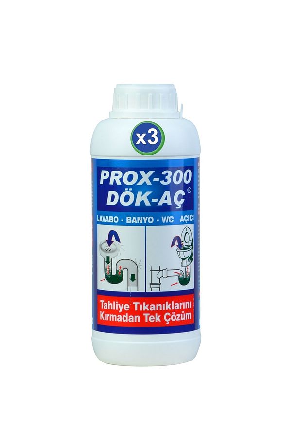300 Prox Lavabo Açıcı Dök Aç Banyo Wc Lavabo Gider Açıcı 2 Kg 3 Adet - 1