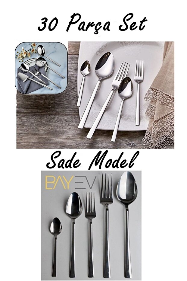 35 Piece Serving Set Fork Spoon Set Simple Model - Spoon Set Ladle Set - 1