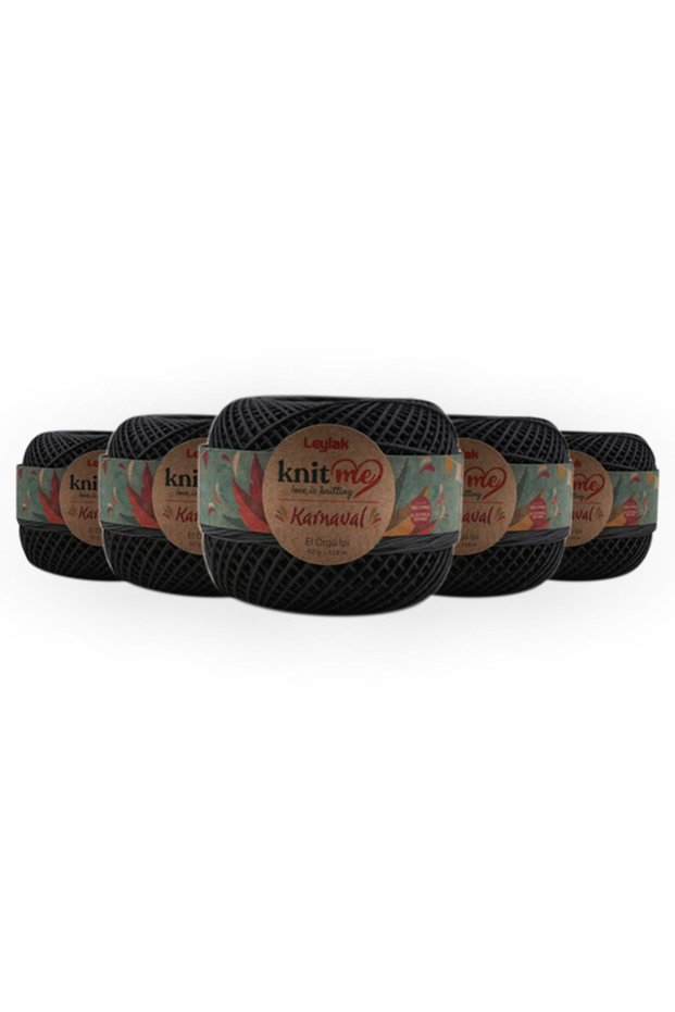 Carnival 50 Gr 5-Pack Sturdy Non-Pilling Non-Fading Polyestzer Hand Knitting String Taka Yarn (2989)
