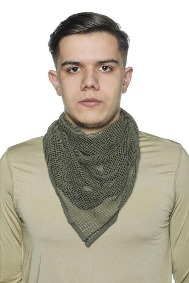 Askeri Malzeme Haki Üçgen Fileli Askeri Şal, Fileli Puşi, Gizlenme Ağı - 2