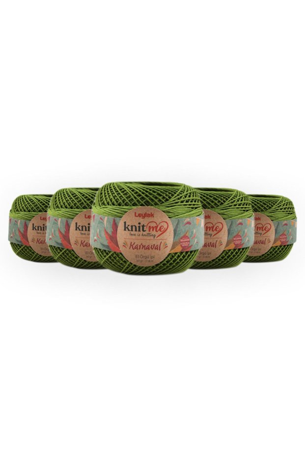 Karnaval 50 Gr 5 Pack Sturdy Non-Pilling Non-Fading Polyestser Hand Knitting Yarn Taka Yarn (0061)