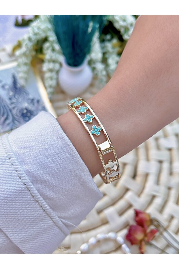 Stone Cuff Bracelet - 2