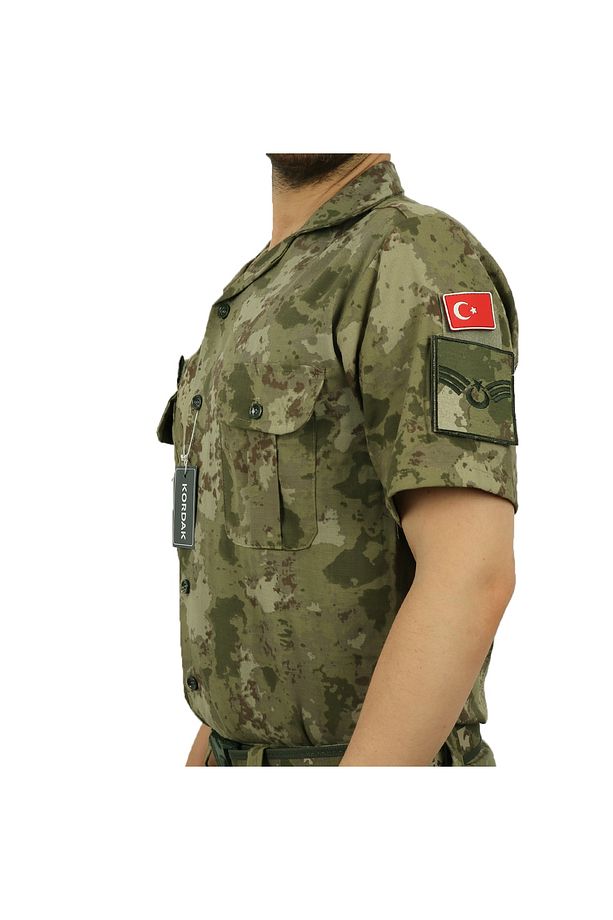 Kısa Kol Yazlık Askeri Gömlek - Asker Gömleği - 3