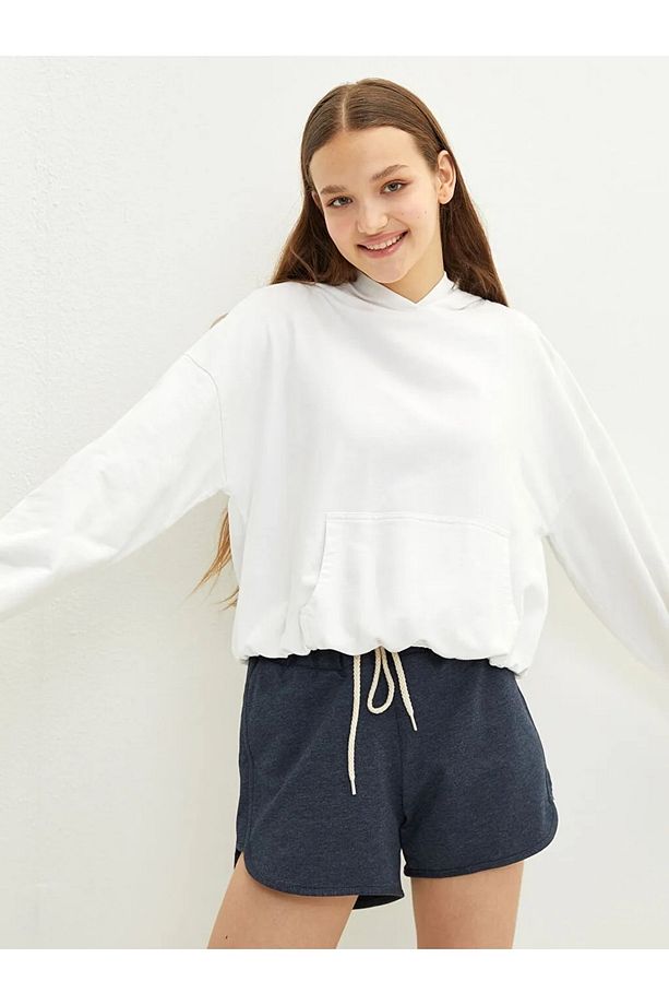 Lcw Casual Beli Lastikli Düz Kadın Bermuda Şort - 1