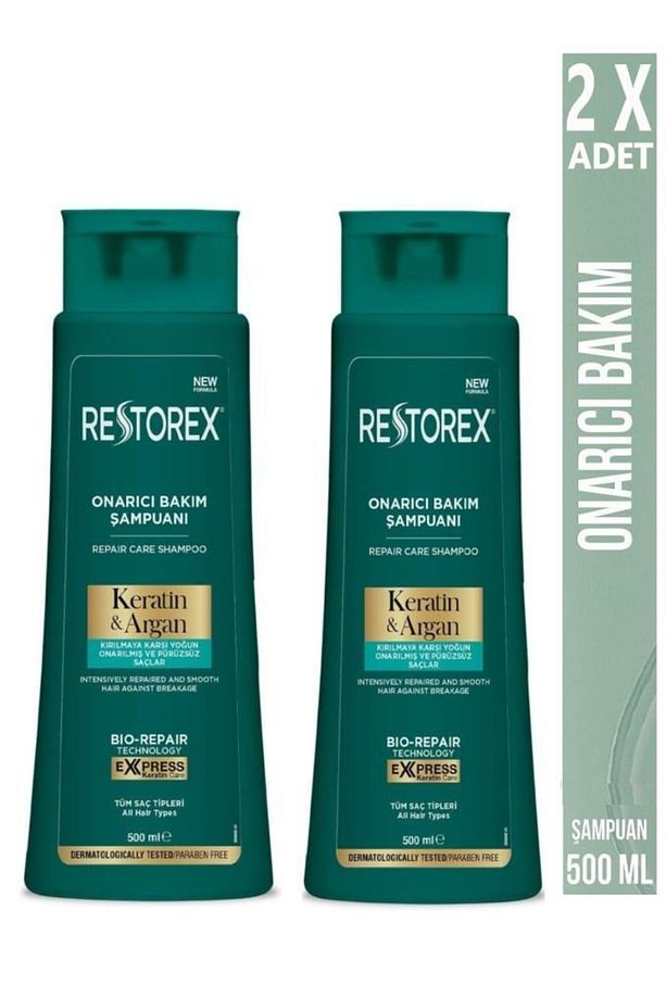 Keratin&argan Onarıcı Şampuan 500 Ml X 2 Adet - 1