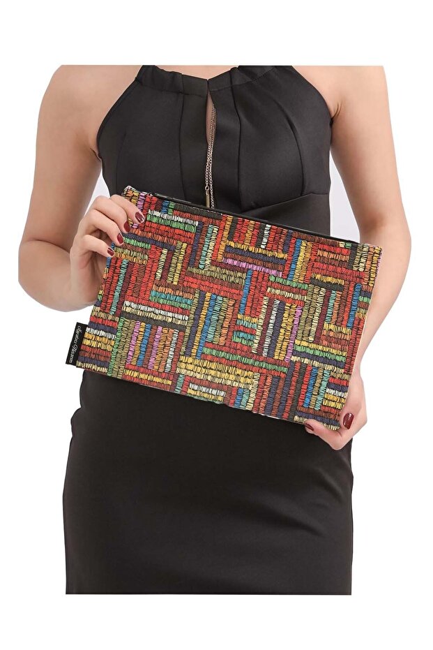 Women's Portfolio & Clutch Bag Faux Leather Patterned