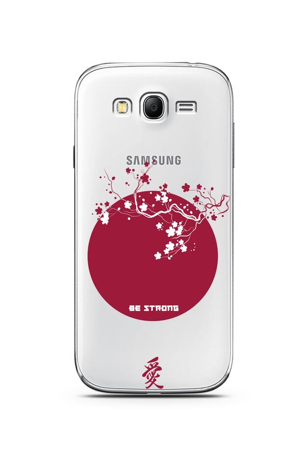 Samsung Grand Neo Compatible Sakura Strong Design Super Transparent Phone Case