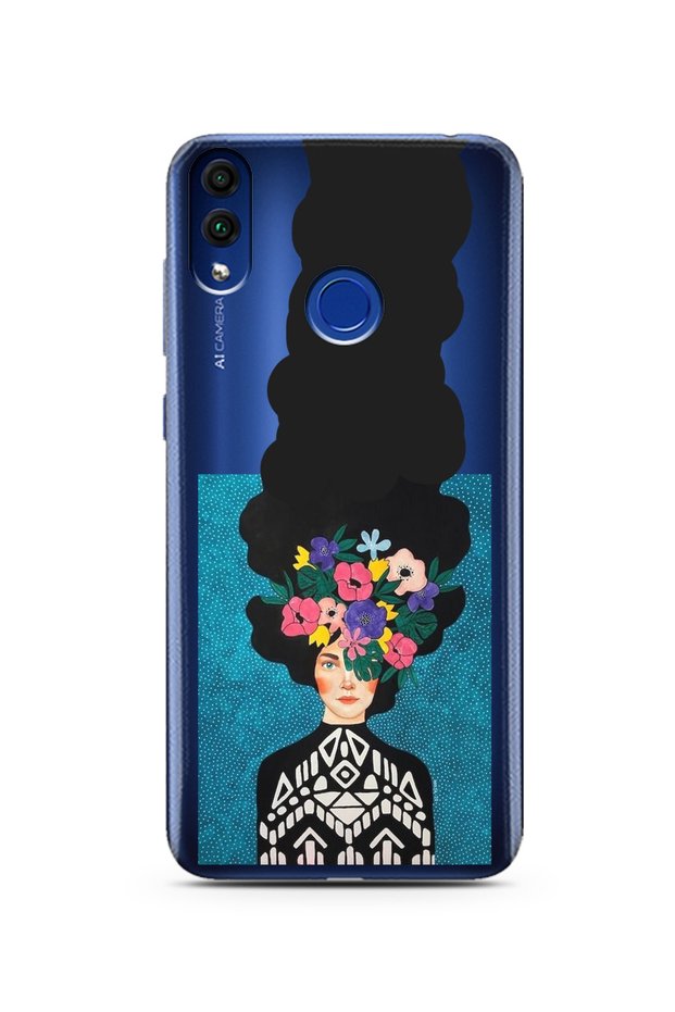 Honor 8C Long Hair Kubina Design Super Transparent Phone Case