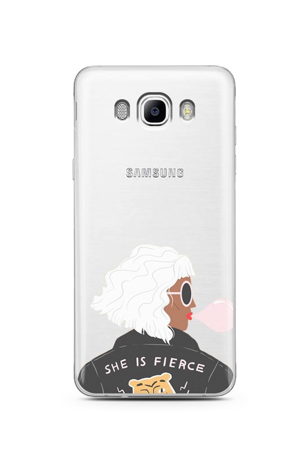 Super Transparent Phone Case for Samsung J7 2016 Fierce Design