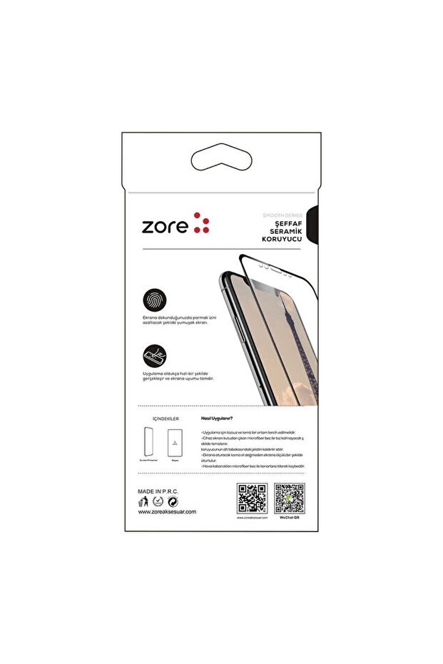 Zore Ceramic Screen Protector Compatible with Apple iPhone 7 Plus (White) - 2
