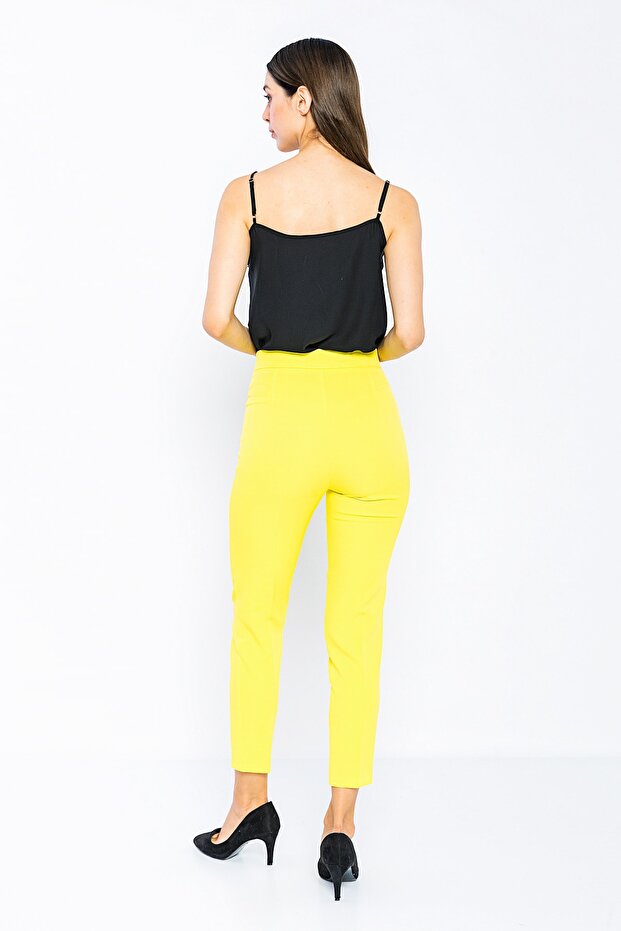 Normal Bel Dar Paça Ofis Pantolon - 3