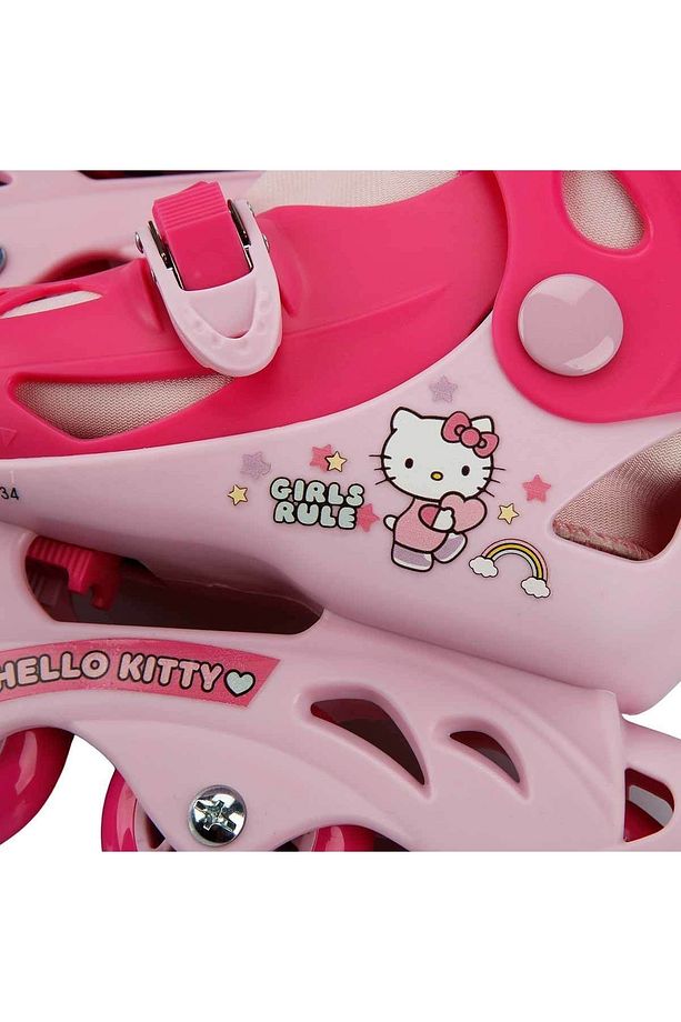 Kız Çocuk Pembe Hello Kitty Inline 4 Teker Paten - 7