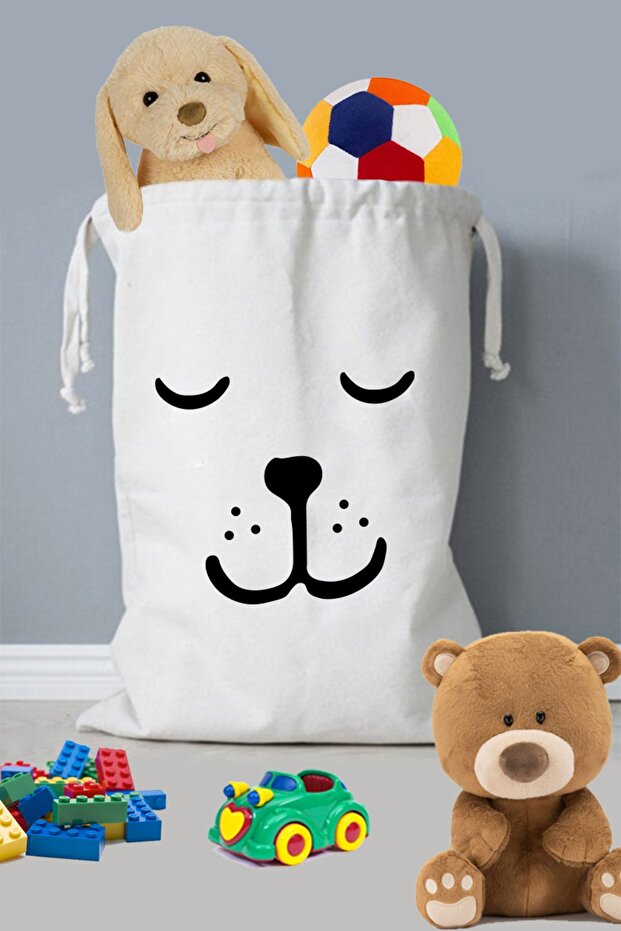 Washable Patterned 100% Cotton Kids Toy Giant Organizer Bag - Diaper Organizer | bolsa