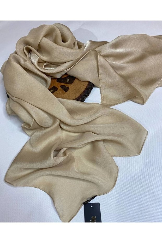 Ipekyolu Scarf Şehr-i Shawl Light Camel Idol Janjan Shawl
