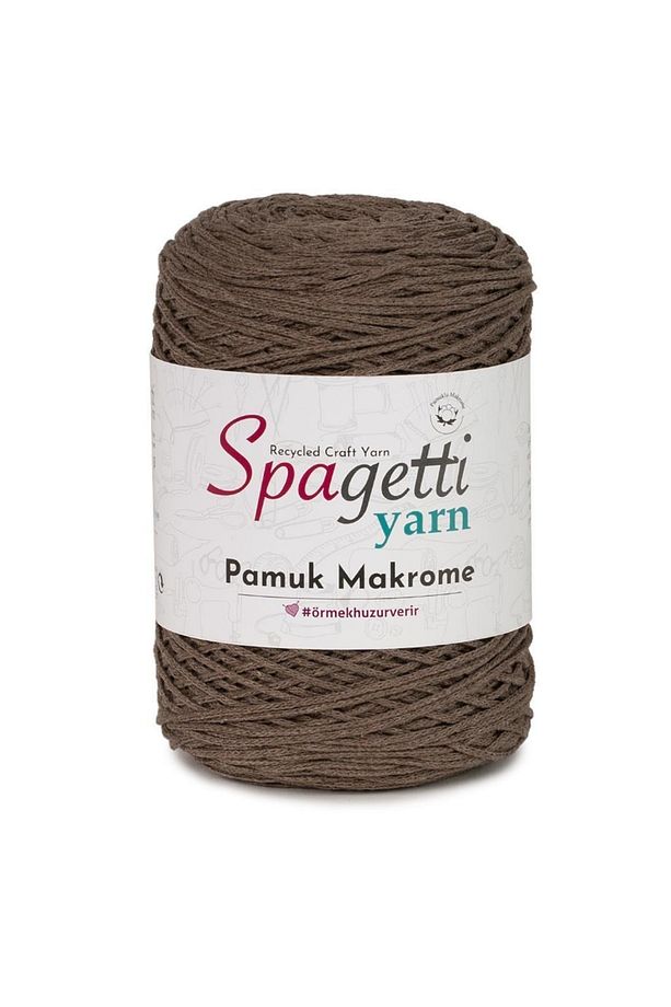 Koyu Bej Pamuk Makrome Ip - 1