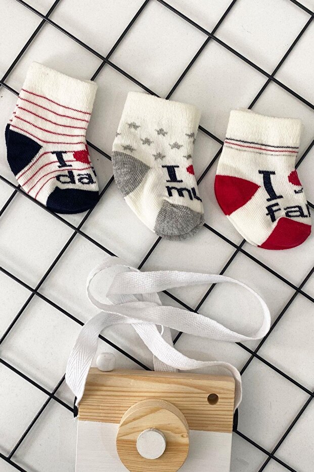 Bebek Üçlü Çorap - 1