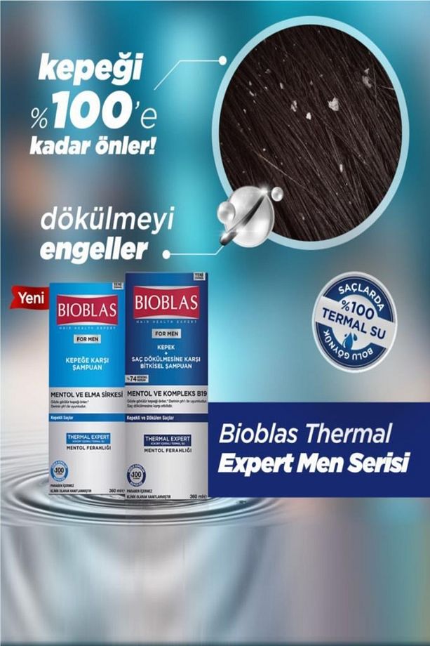 For Men Erkek Mentol&elma Sirkesi Ve Kompleks B19 Şampuan 360 Ml X 2 Adet - 3