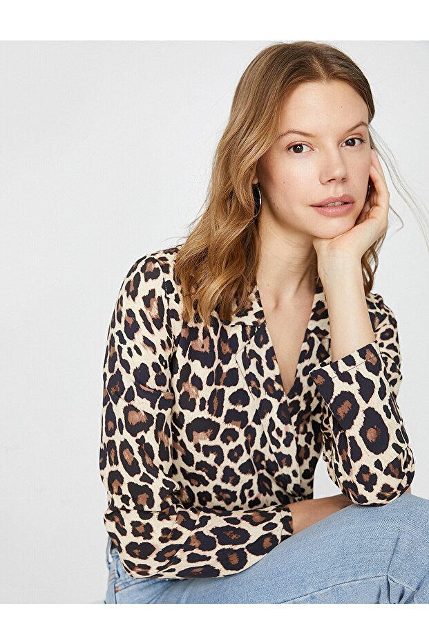 Leopard Patterned Blouse