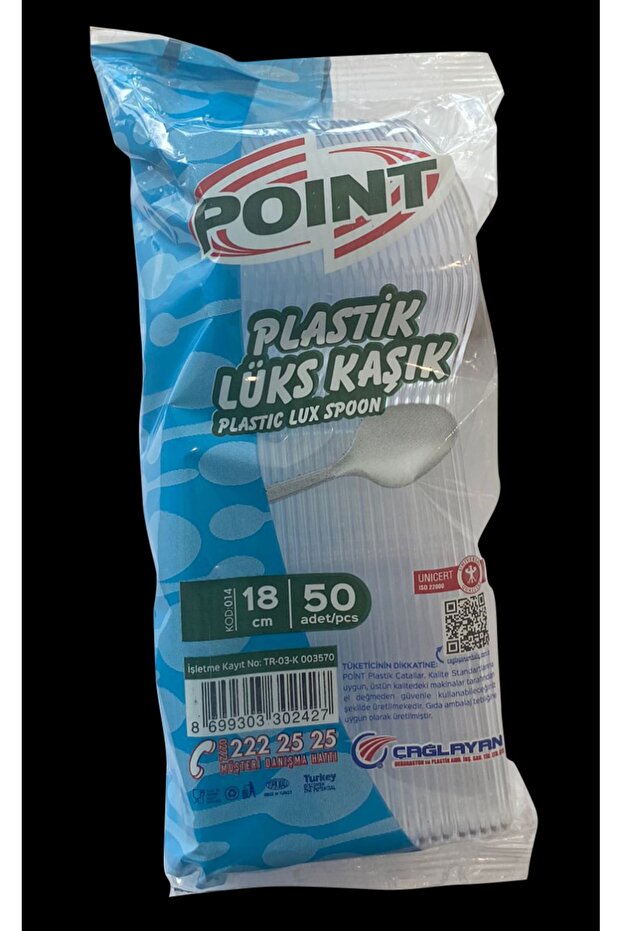 Plastik Lüks Kaşık 50li - 2