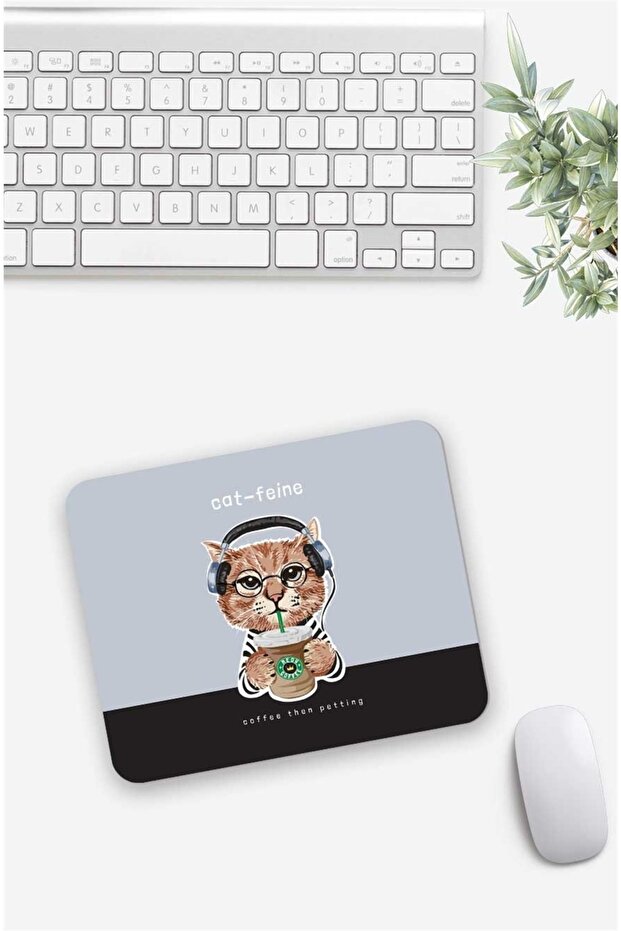 Cat Feine Patterned Mouse Pad - 1
