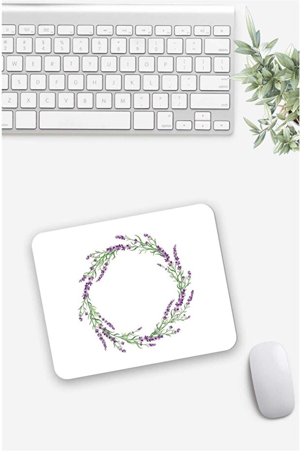 3 Mouse Pads with Flower Pattern - 1