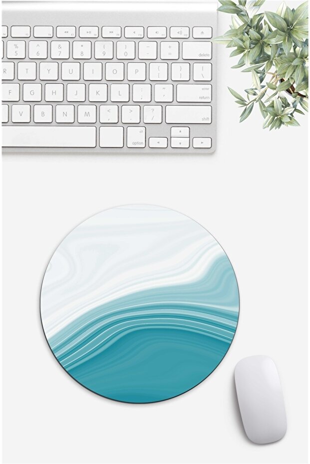 Blue Marble 5 Patterned Mouse Pad - 1