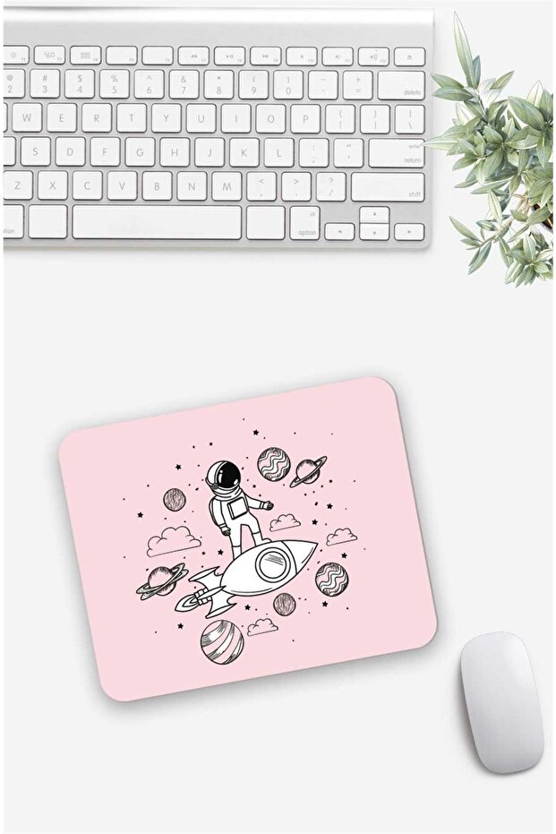 Astronaut Overcoming Challenges 2 Patterned Mouse Pad - 1