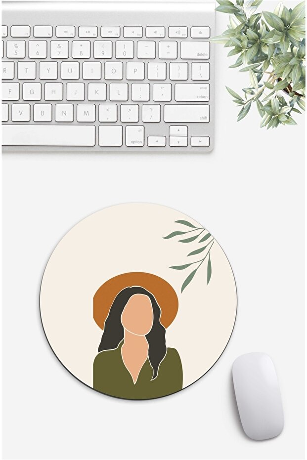 Abstract Face Patterned Mouse Pad - 1