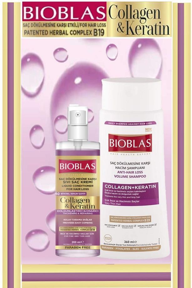 Collagen&keratin Şampuan 360 Ml+sıvı Saç Kremi 200 Ml - 1