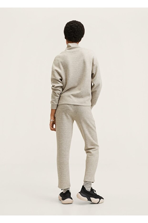 Dik Yakalı Sweatshirt - 4