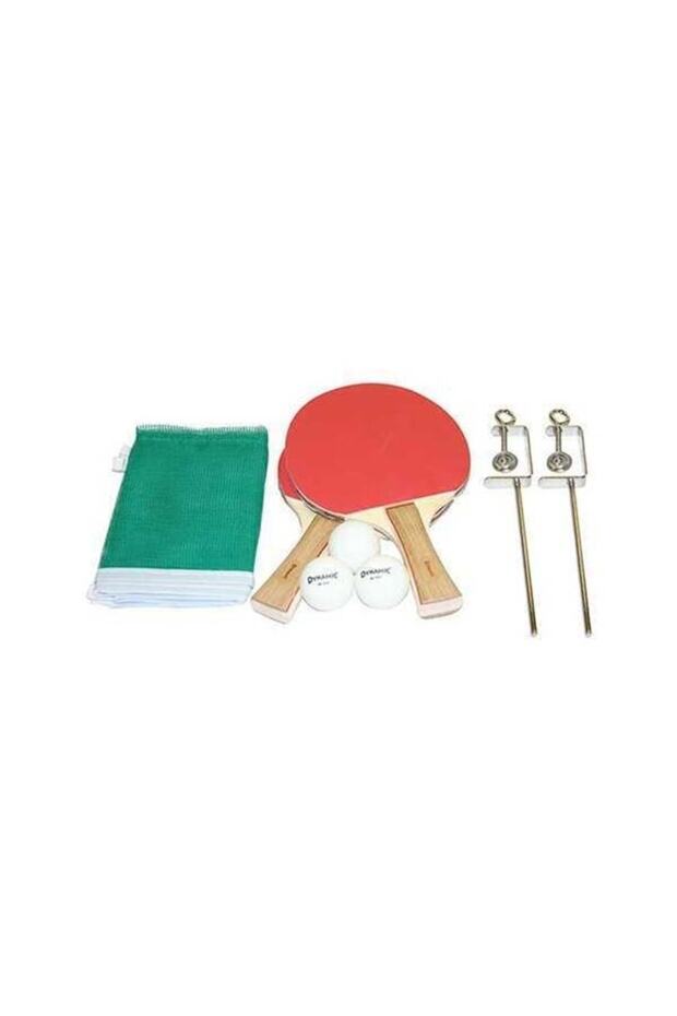 1dyak8600d 2 table tennis rackets + 3 balls + net