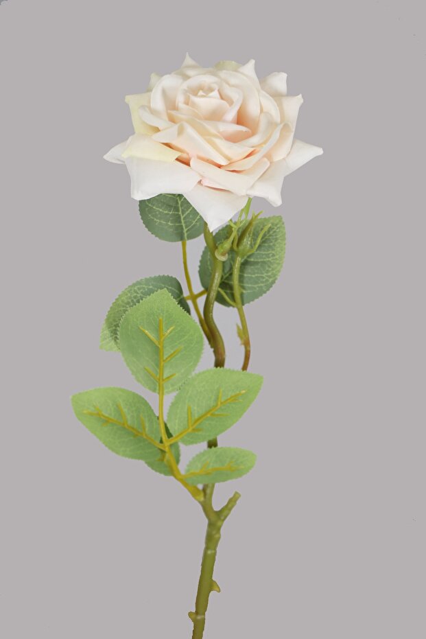 Blooming Rose Branch 43 cm Powder