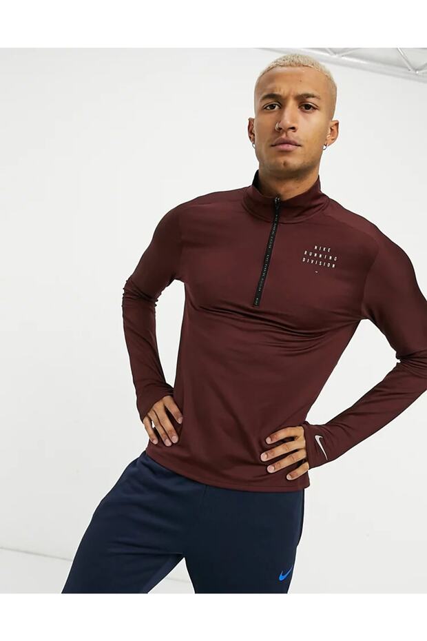 Running Run Division Element Half Zip Erkek Sweatshirt - 1