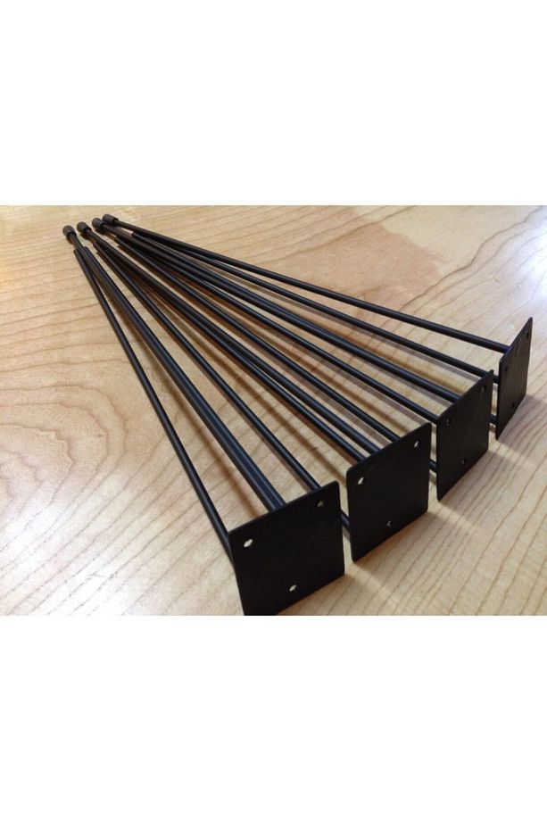 54 Cm 4lü Set Firkete Ayak Metal Ayak Sehpa Ayak Kütük Ahşap Sehpa,zigon Sehpa,firkete Demir Ayak - 1