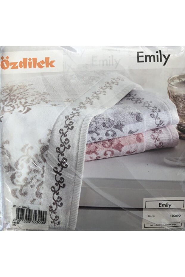 Emily 3 Pieces Hand and Face Towel 50x90 Velvet