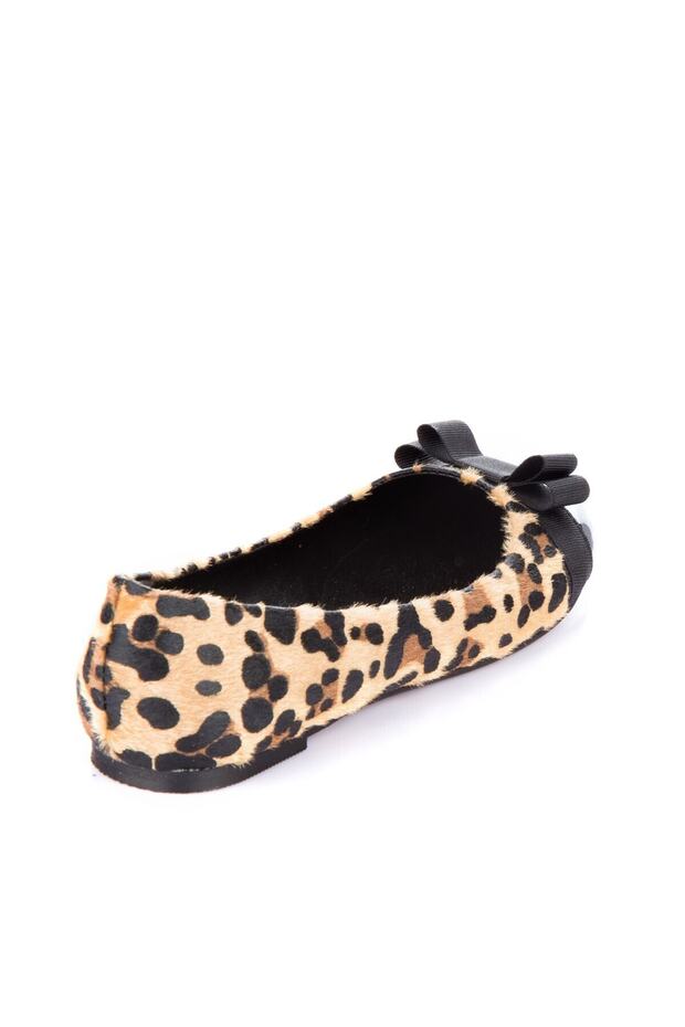 Siyah Leopar Kadın Babet 9726019502 - 5
