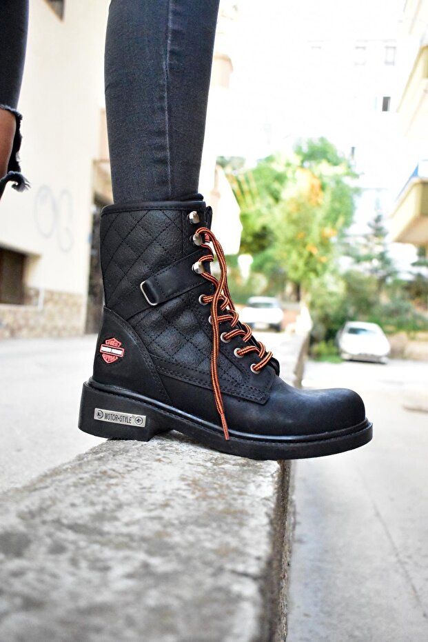 Siyah Unisex Bot - 2