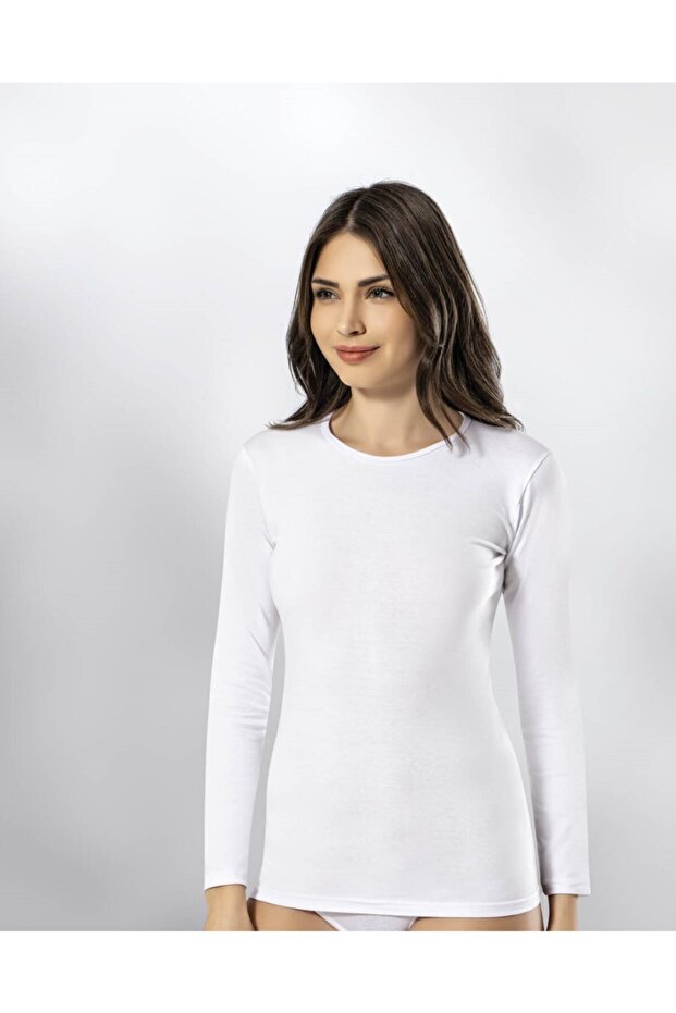 Women's Crew Neck Long Sleeve Blouse Athlete Bady