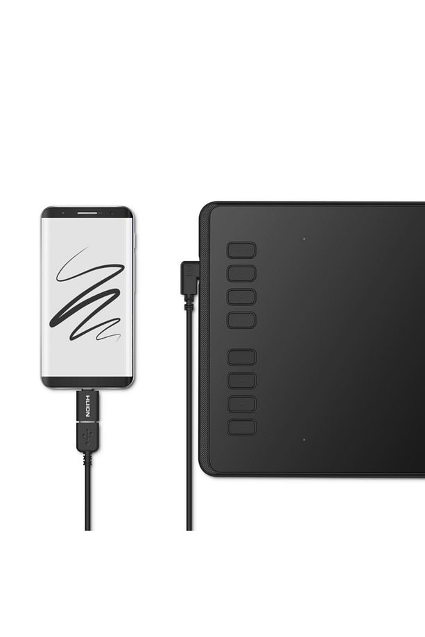 H950p Android Destekli, 8,7 X 5,4 ' ± 60 ° Eğim Desteği, 8192 Basınç, Pilsiz Kalem, 8 Tuş - 1