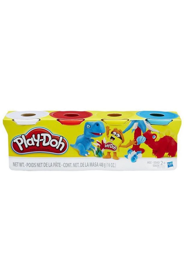 Hasbro Orjinal Play-doh Oyun Hamuru 4 Renk 448 Gram - 3