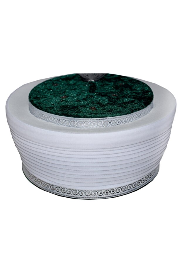 Green Sarık, Gray Tasseled Sarık, President Sarık, Fez, Skullcap, Imam Sarık, Green Imam Sarık, S070
