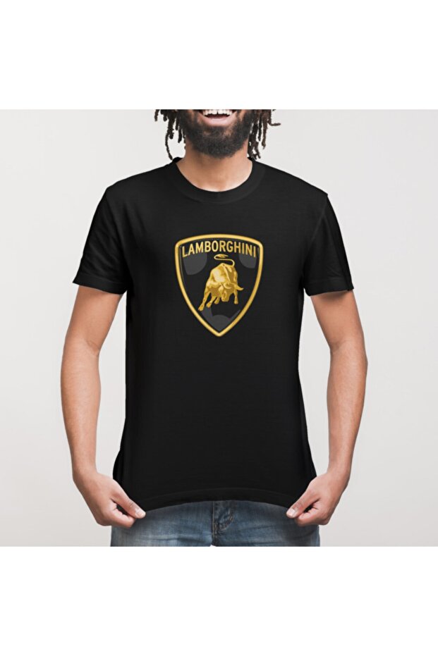 Lamborghini Logo Erkek Tişört - 3