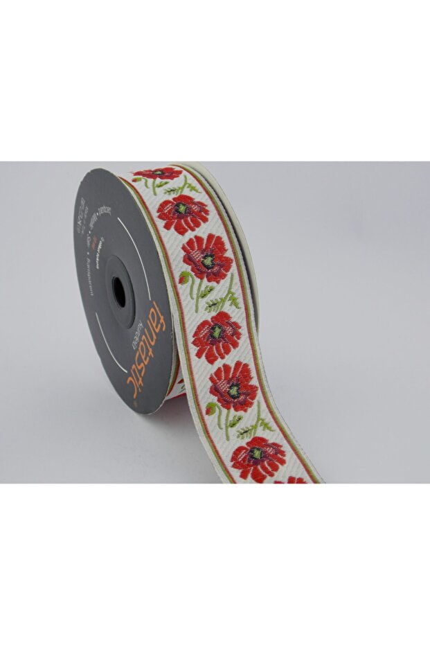 Flower Pattern Woven Ribbon