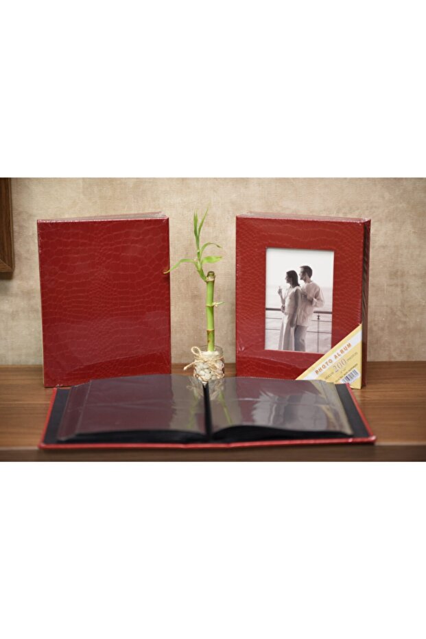 200 10X15 Photo Album Snake Back Model Faux Leather