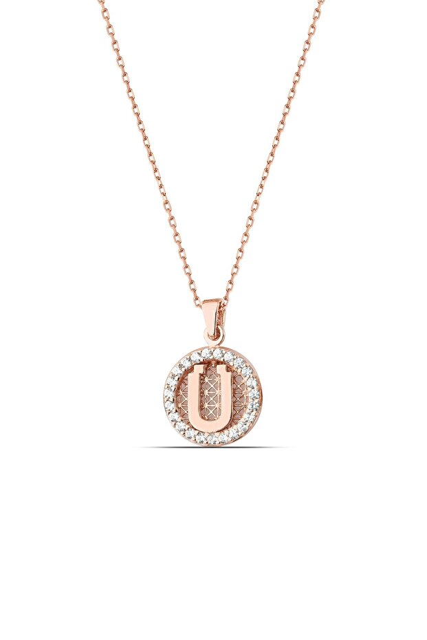 Ü Harfli Gümüş Kolye - 1