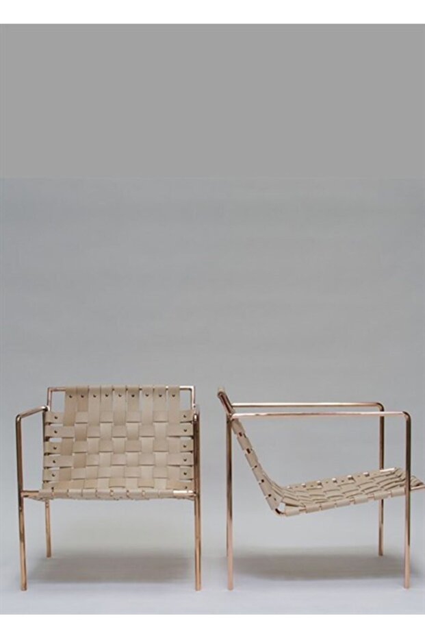 Gerçek Deri Bej Berjer - 1