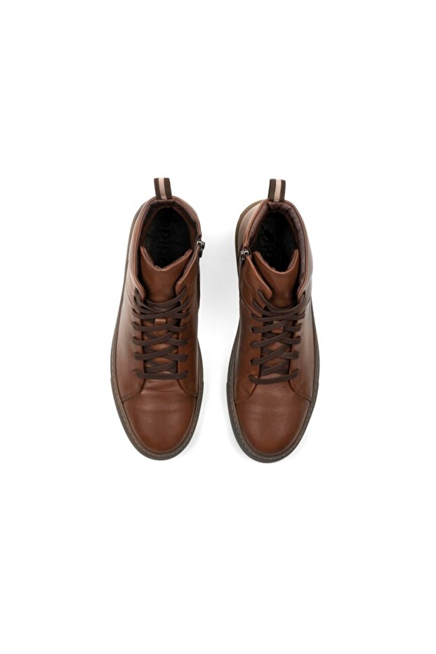 Lenard Erkek Deri Sneaker Bot Taba - 5