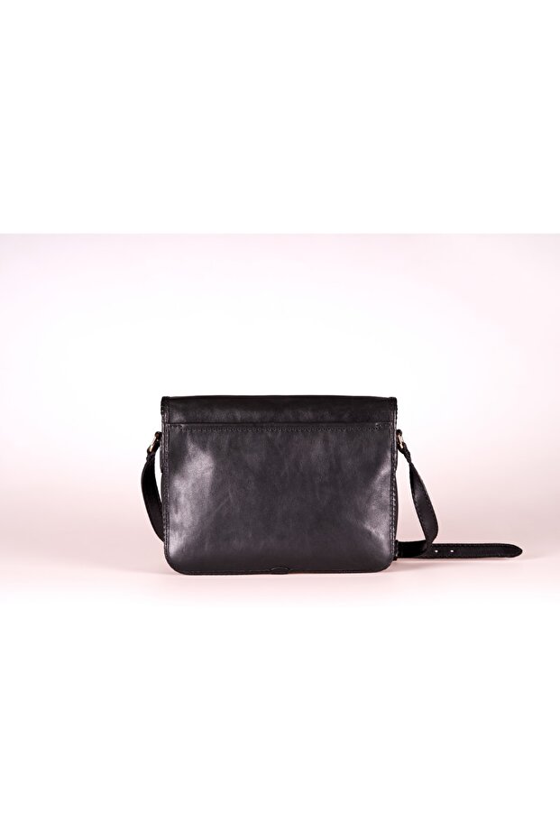 Handmade Deri Postacı Çanta (Derin) - 4